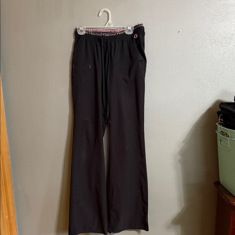 Heart Soul Black Track Pants